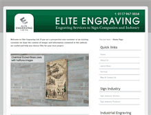 Tablet Screenshot of elite-engravingltd.co.uk